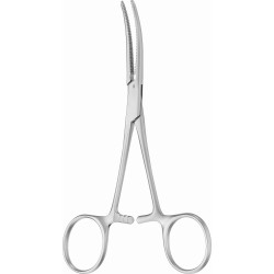 Pinza Pean curva senza denti