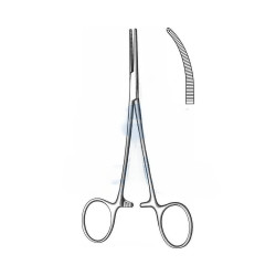Pinza Leriche curva con denti