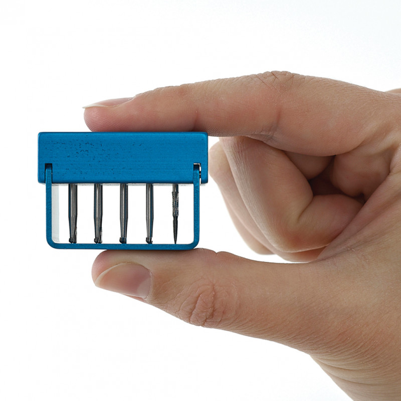 10X ALLUMINIO Dentale FG RA Porta Frese Blocco Scatola - Foto 9